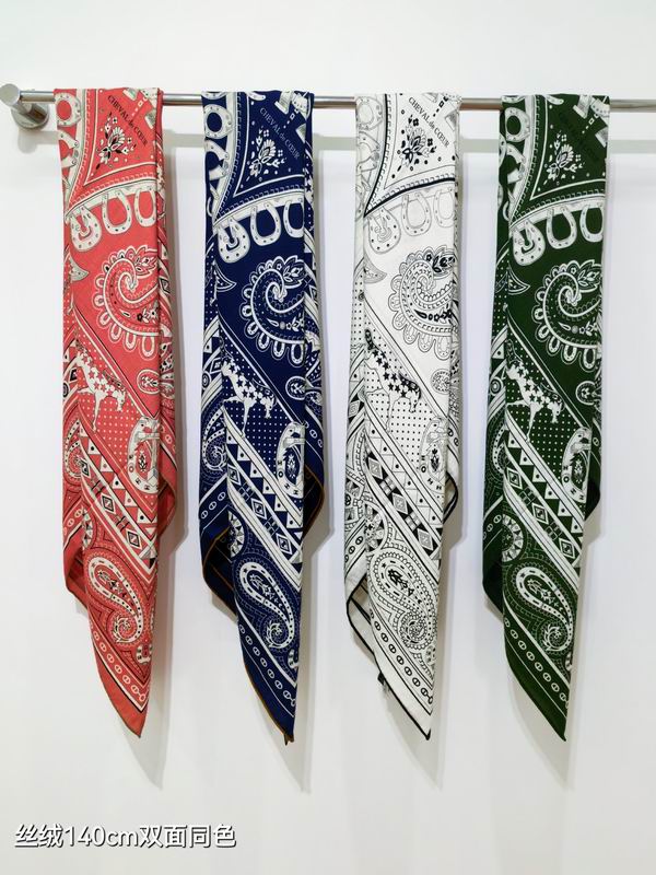 Hermes Scarf 140X140cm 70%羊绒30%真丝 E092701